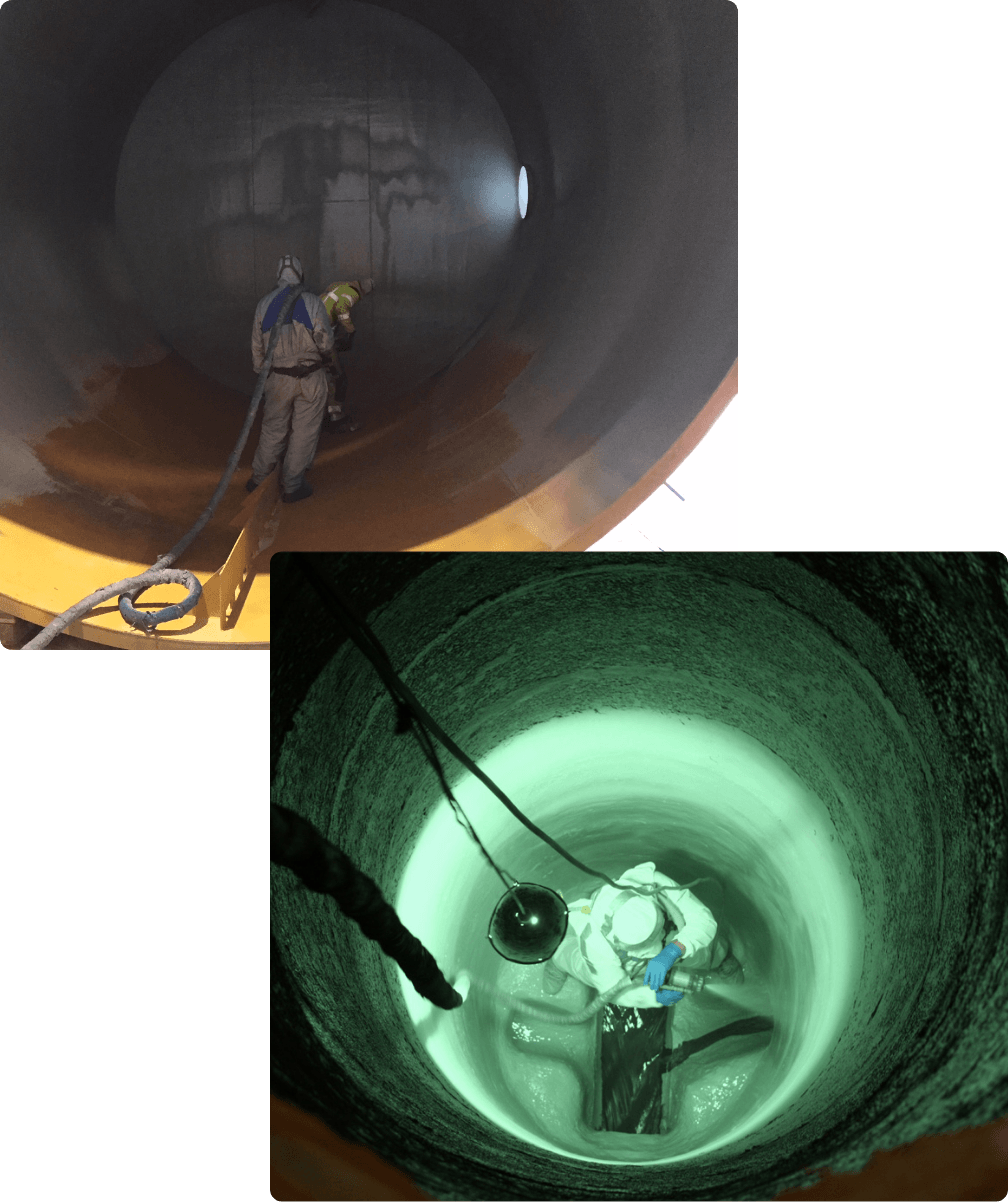 Low-pressure pure polyurea systems