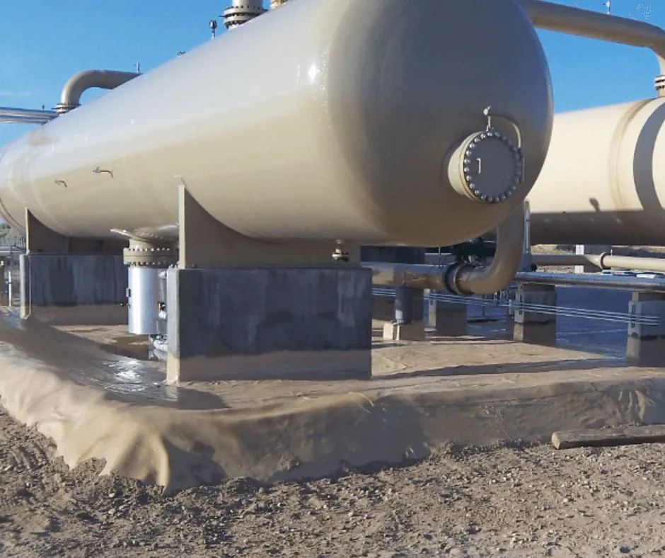 Oil and gas tanks coated with polyurea