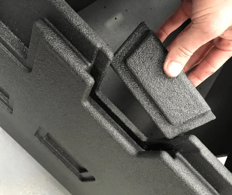 Polyurea coating on a liner