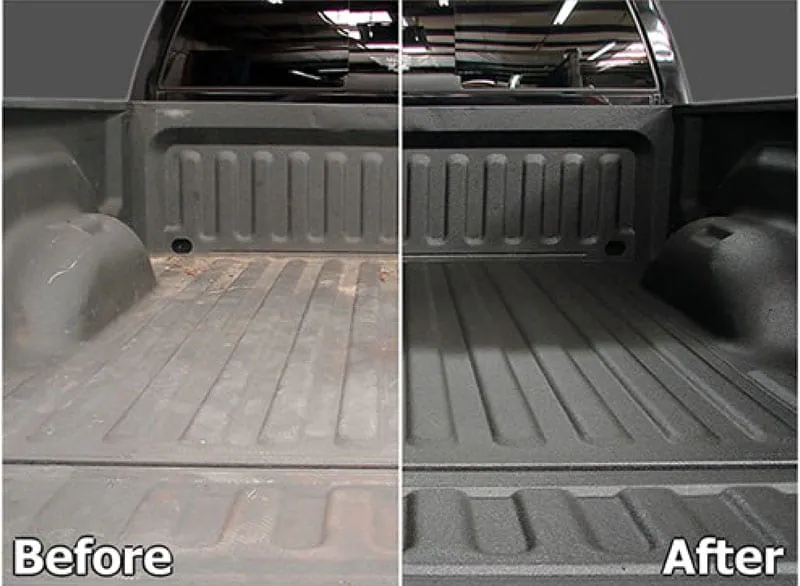 Bedliner before and after image