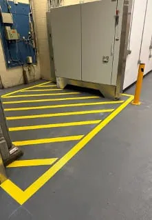 High-pressure polyurea floor coating