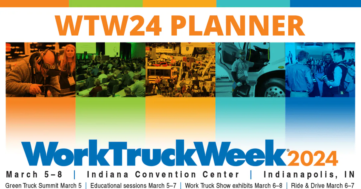 Work Truck Week planner header