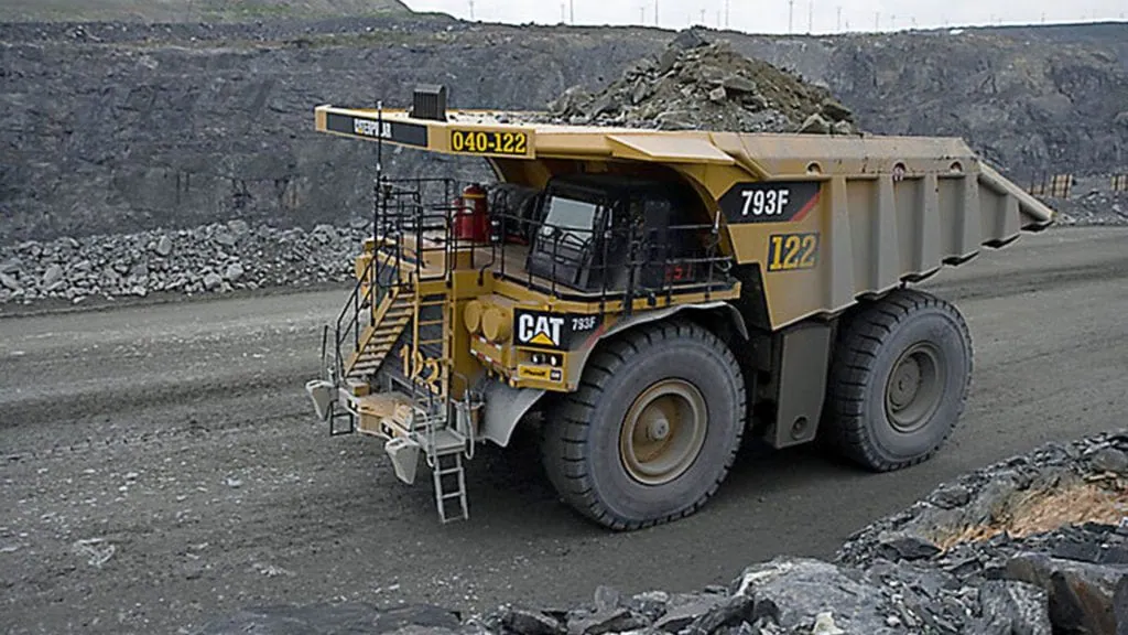 Polyurea coating on heavy construction equipment