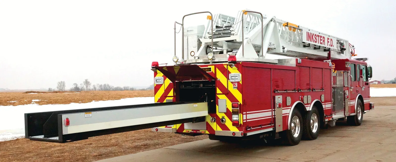 Inkster Fire Department aerial ladder fire truck