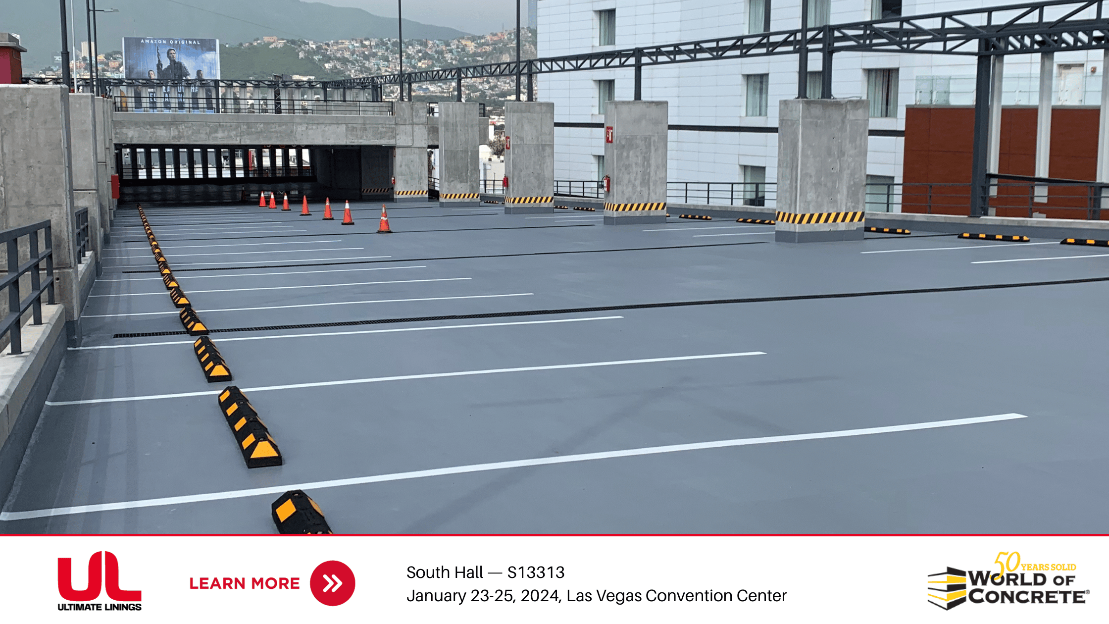 A POLYUREA BARRIER PROTECTS YOUR CONCRETE ASSETS FOR THE LONG HAUL.