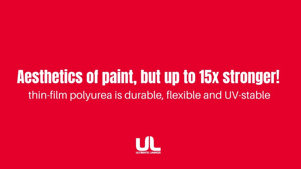 Aesthetics of paint, but up to 15x stronger!