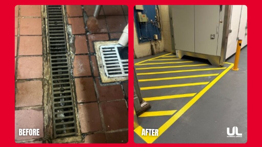 BEFORE AND AFTER Hygienic Flooring in Food Facilities