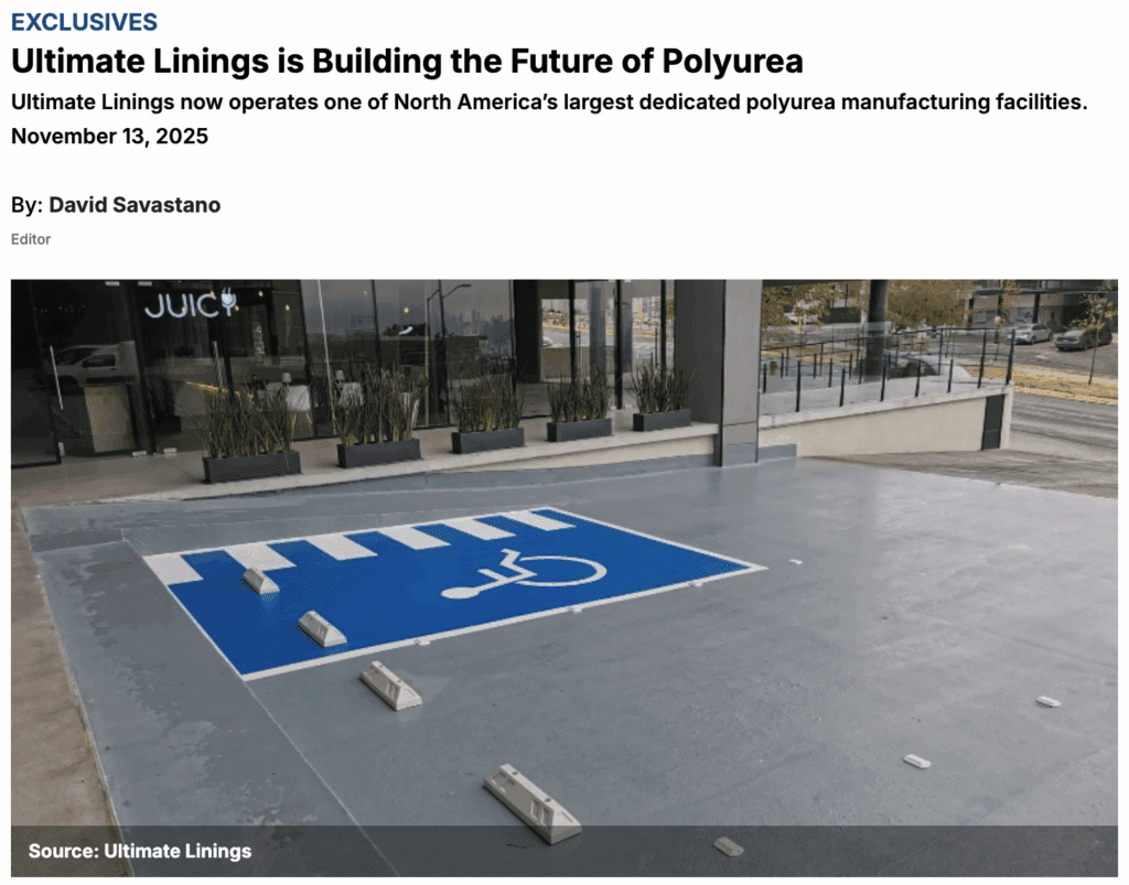 Ultimate Linings - building the future of polyurea